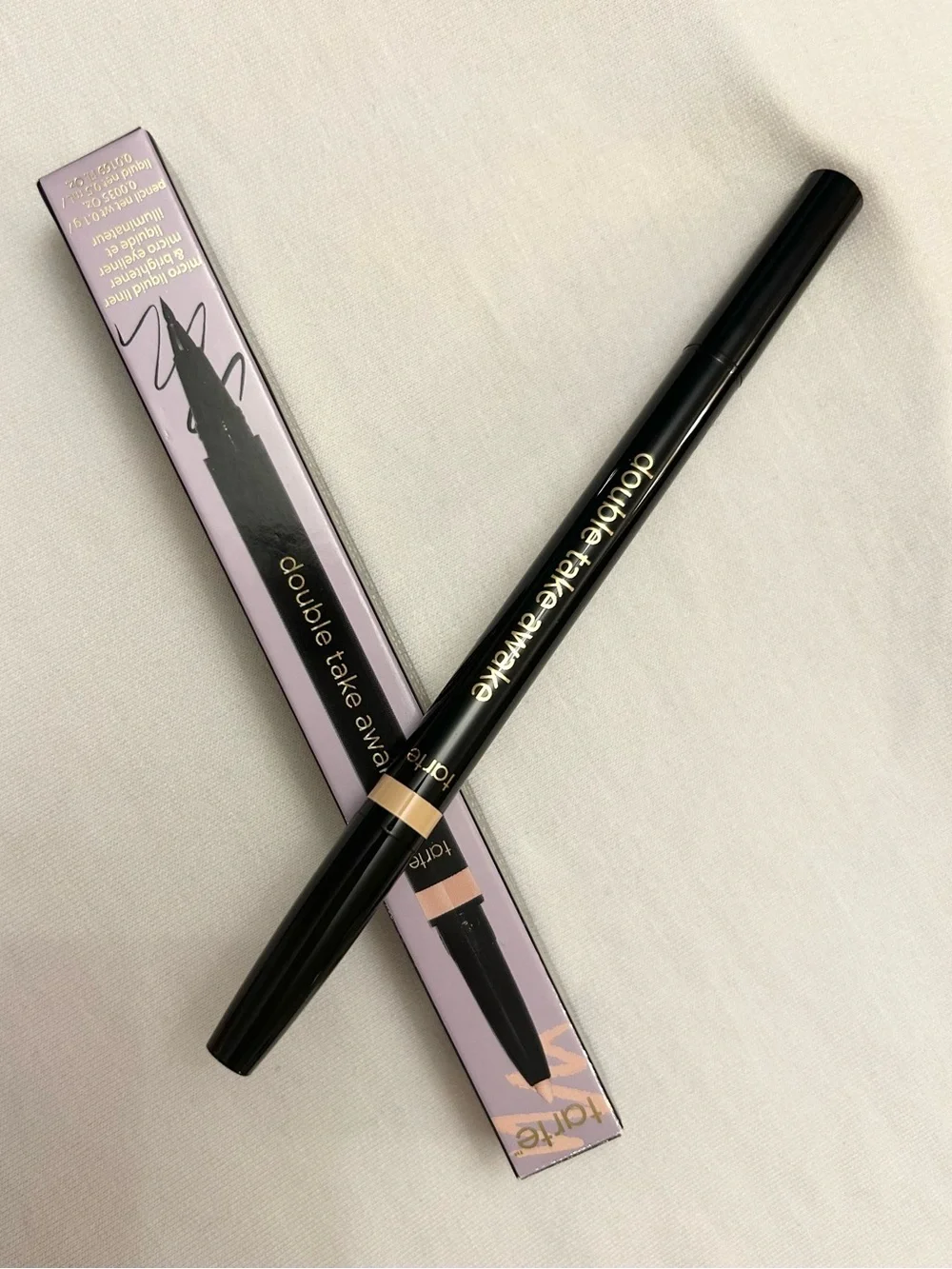 TARTE COSMETICS DOUBLE TAKE AWAKE MICRO LIQUID LINER & BRIGHTENER